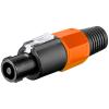 CONNETTORE SPEAKON MASCHIO A 4 POLI ARANCIONE